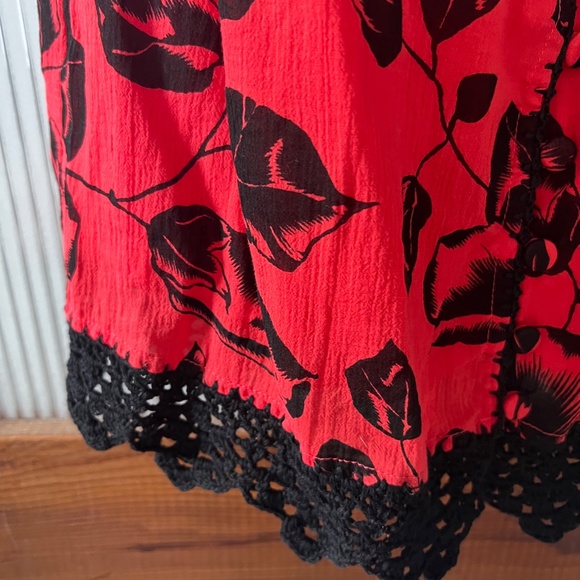 Chasing Unicorns Georgia Rain Cotton Gauze Dress-Medium - Picture 4 of 6